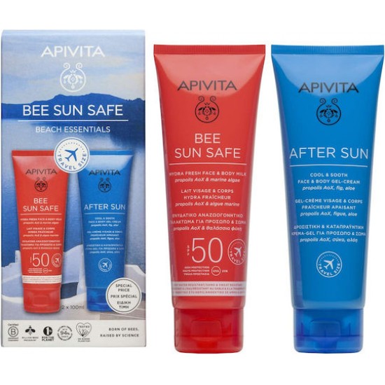 Apivita Bee Sun Safe Σετ με Αντηλιακό Προσώπου & After Sun SPF50
