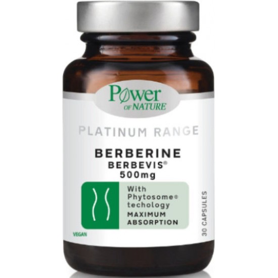  Power Of Nature Platinum Range Berberine Berbevis 500mg 30 κάψουλες 