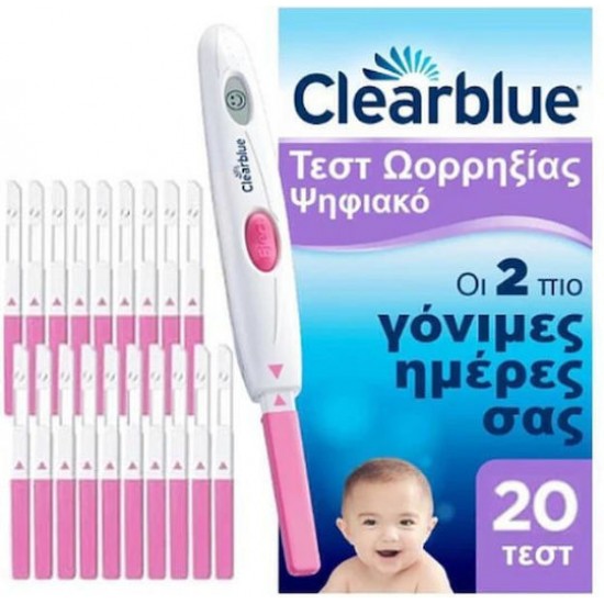 Clearblue Digital Ovulation Ψηφιακό Τεστ Ωορρηξίας 20τμχ